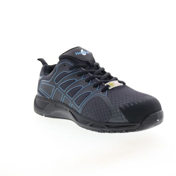 Nautilus Mens Advanced ESD Soft Toe SD10 Gray Shoes (NWT) - Picture 2 of 7